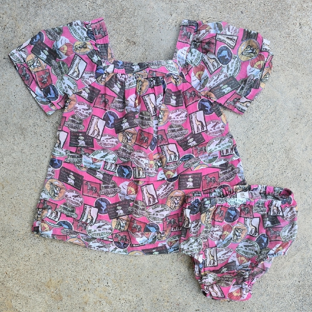 NWOT Banana Republic Tiered Dress With Matching Bloomers